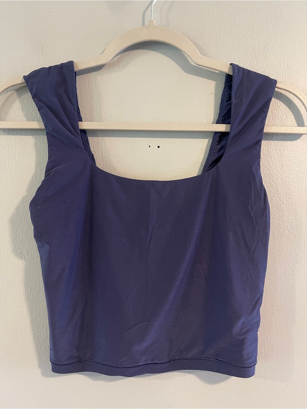 aerie smoothez Square Neck Crop Tank‎ - Navy Blue size M